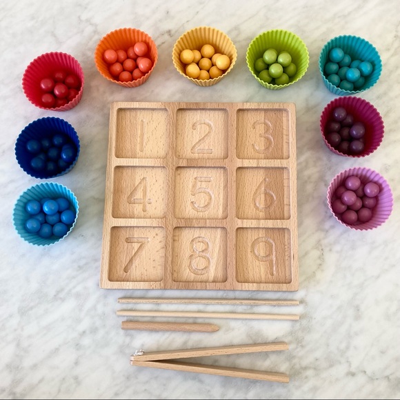 Other - Montessori Math Color Sorting and Tracing Board